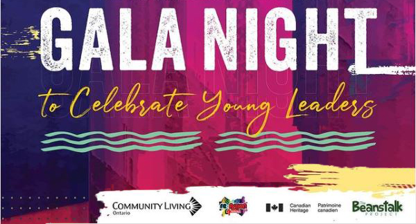 Image is a poster to promote the gala and event partners. Text reads: Gala Night to Celebrate Young Leaders.