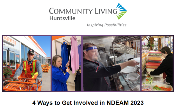 Screenshot of Community Living Huntsville's October 2023 community newsletter.