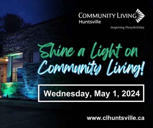 A Save the Date poster for Shine a Light on Community Living 2024