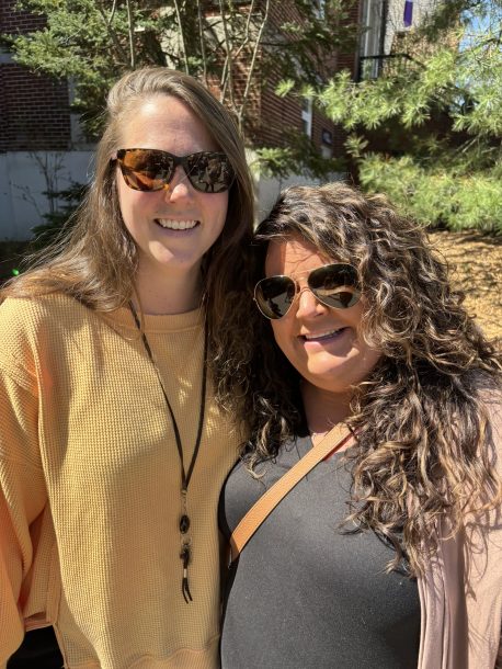 2 women, Morgan and Crystal