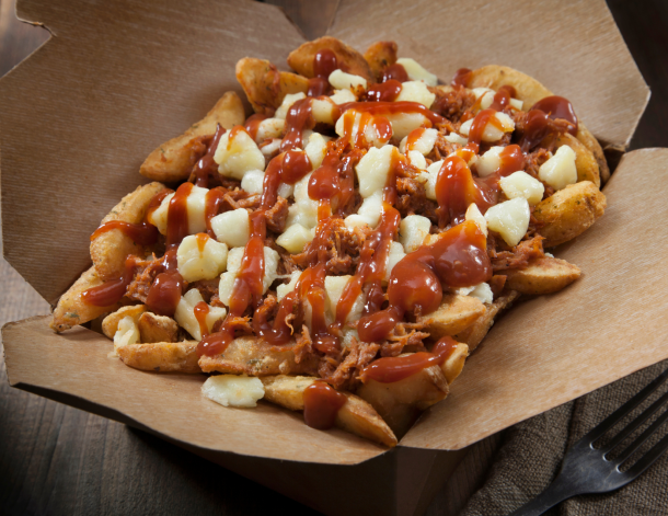 barbecue chicken poutine