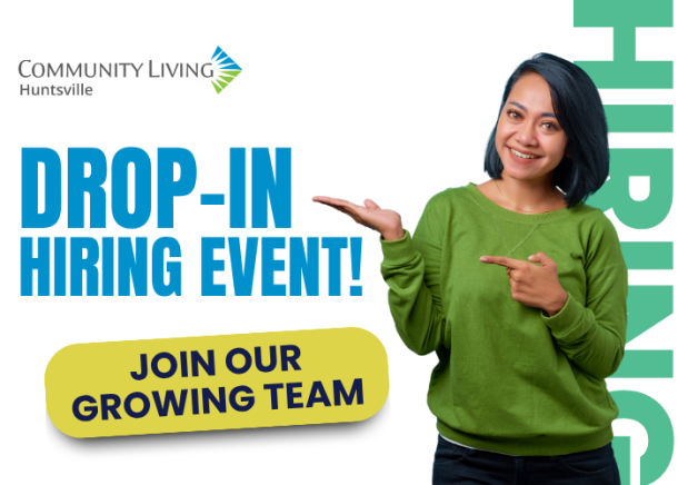 Drop-In Hiring Event graphic.