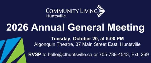 Revised notice for Community Living Huntsville's 2026 annual general meeting.